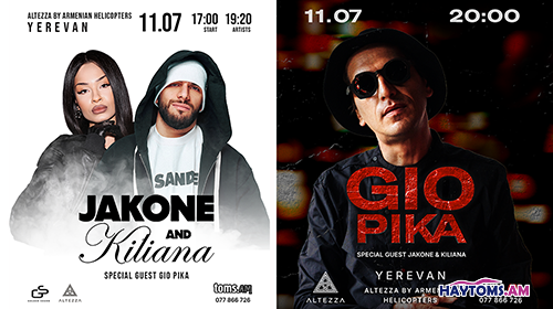 JAKONE & KILIANA, GIO Pika. 16+. Yerevan 2026